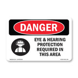 Eye And Hearing Protection Required