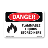 Flammable Liquids Stored Here