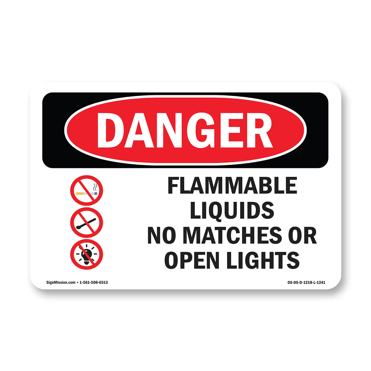 Flammable Liquids No Matches Or Open Lights