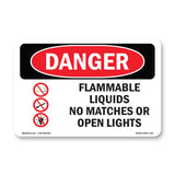 Flammable Liquids No Matches Or Open Lights