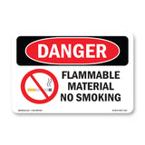 Flammable Material No Smoking