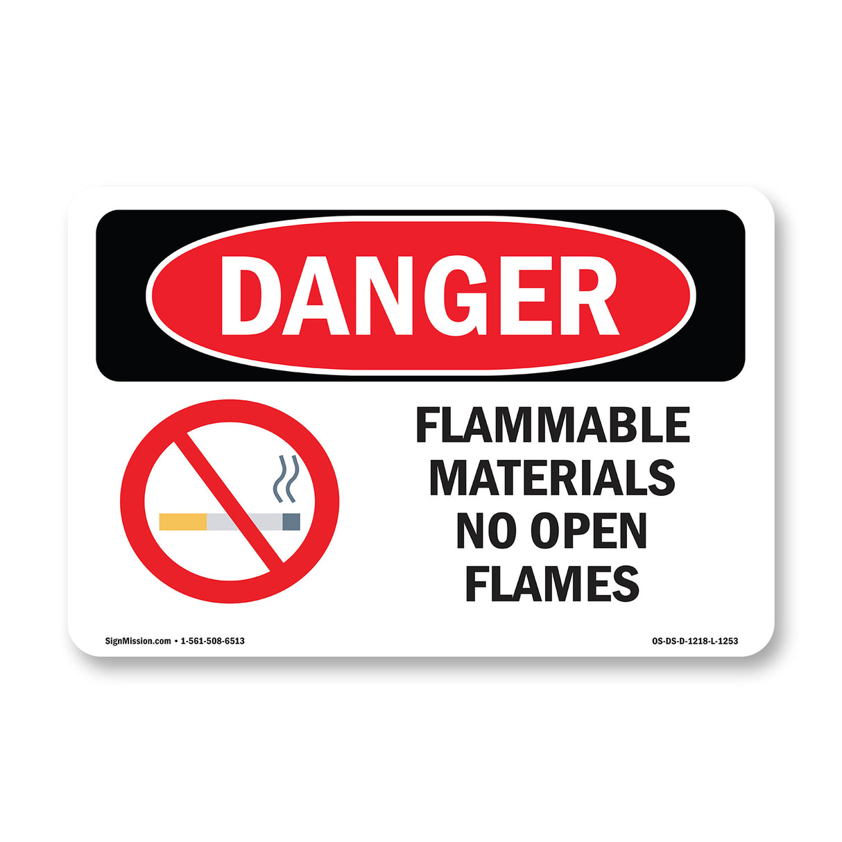 Flammable Materials No Open Flames
