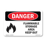Flammable Storage Area Keep Out