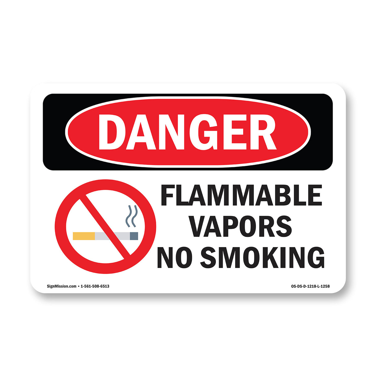 Flammable Vapors No Smoking