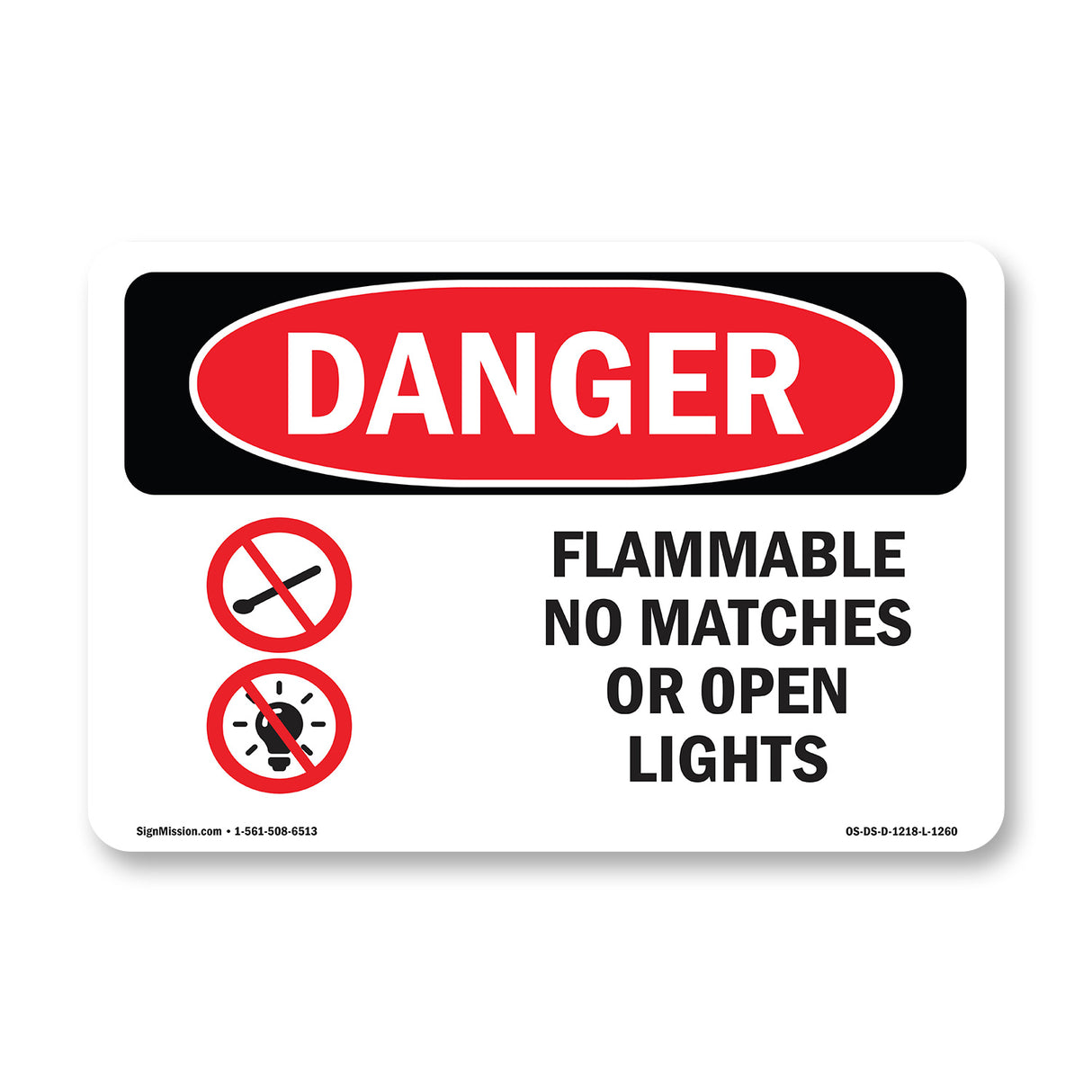 Flammable No Matches Or Open Lights