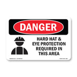 Hard Hat Eye Protection Required