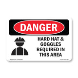 Hard Hat And Goggles Required In This Area