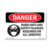Hard Hats Safety Glasses Required Jobsites