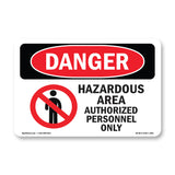 Hazardous Area Authorized Personnel Only