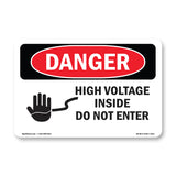 High Voltage Inside Do Not Enter
