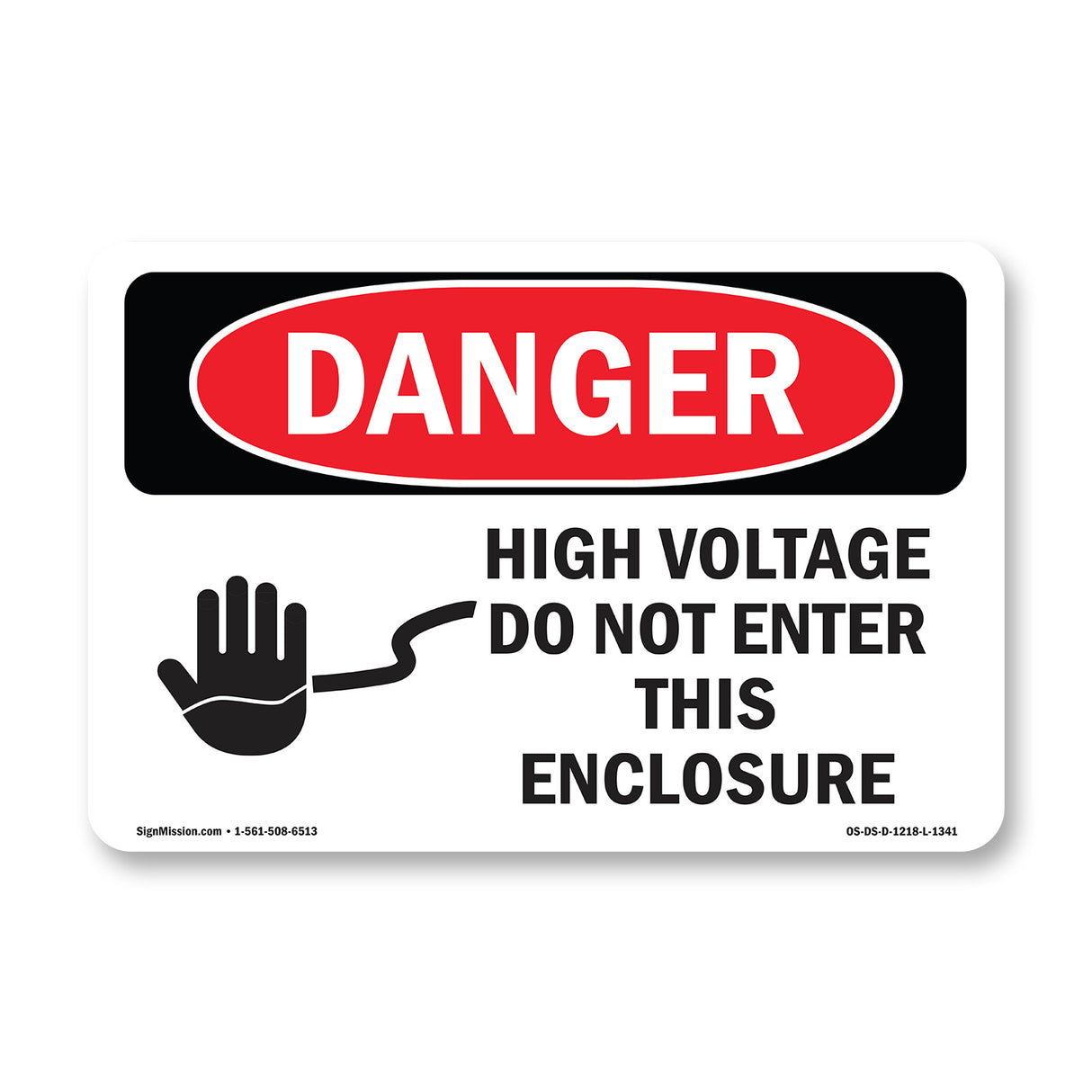 High Voltage Do Not Enter This Enclosure