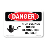 High Voltage Do Not Remove This Barrier
