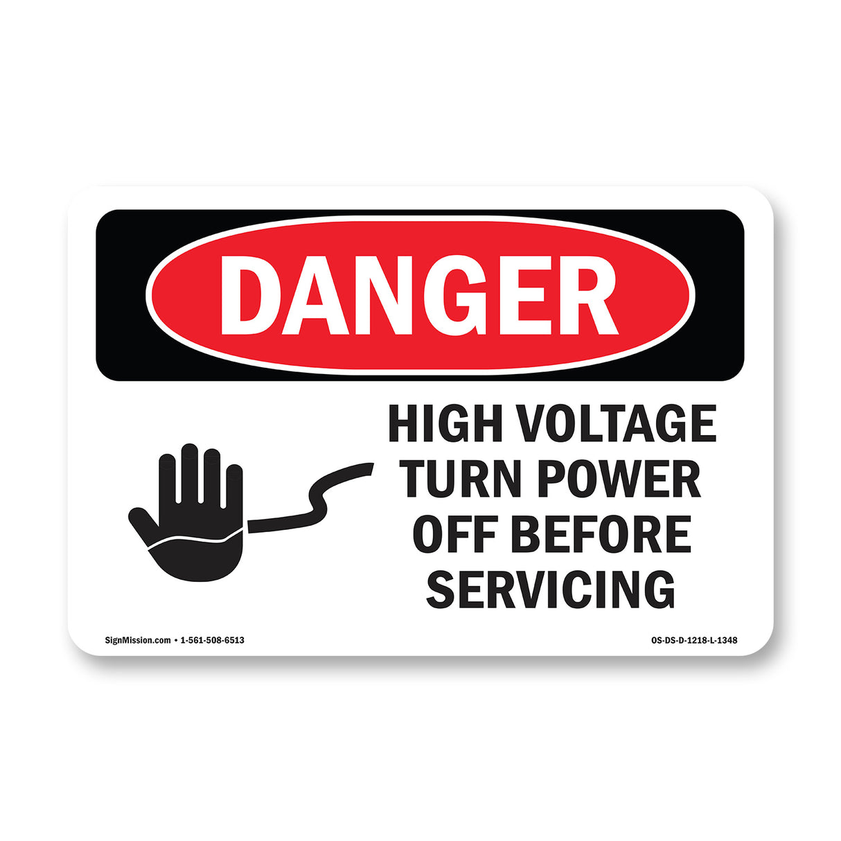 High Voltage Turn Power Off Before Servicing