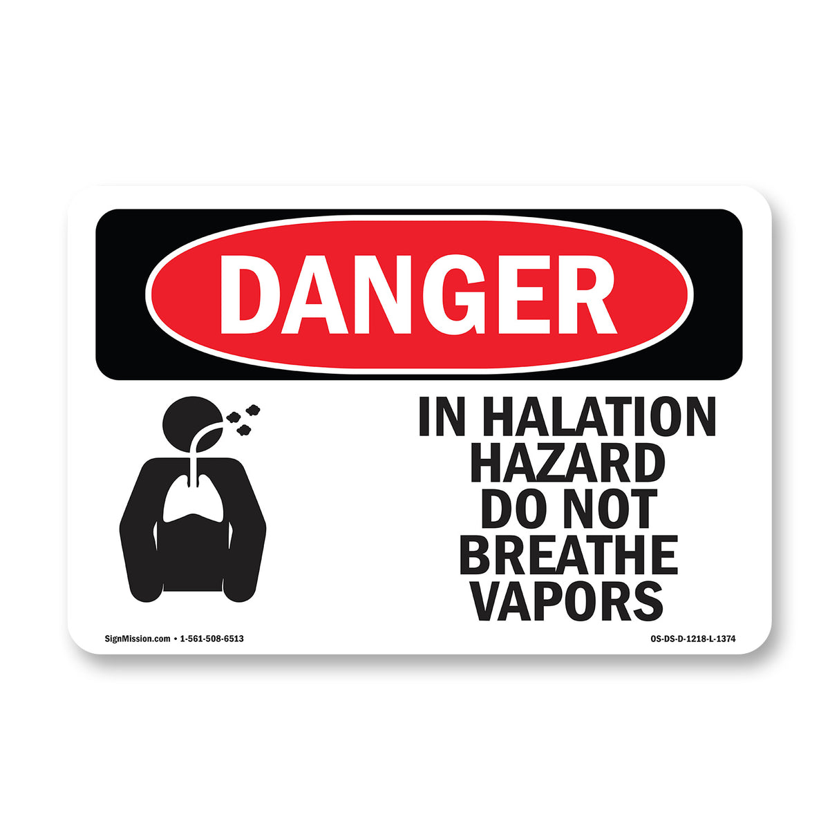 Inhalation Hazard Do Not Breathe Vapors