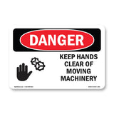 Keep Hands Clear Of Moving Machinery