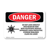 Do Not Look Directly Into Class IIIb Laser