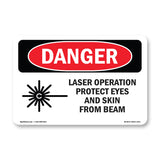 Laser Operation Protect Eyes Skin Beam