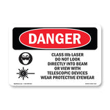 Class IIIb Laser Do Not Look Into Beam