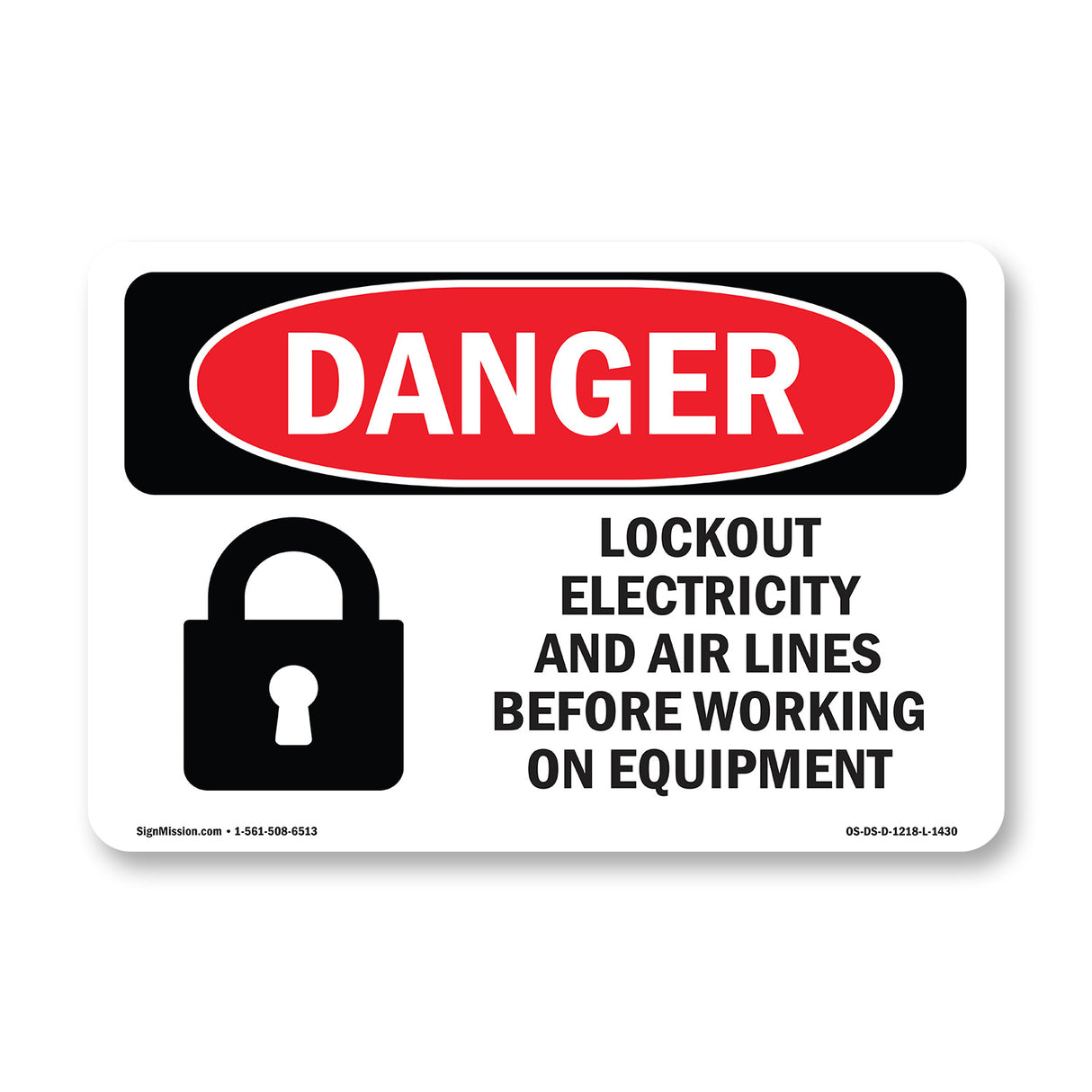 Lockout Electricity Air Lines Before Working