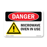 Microwave Oven In Use