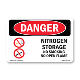 Nitrogen Storage No Smoking No Open Flame