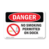 No Smoking Permitted On Dock