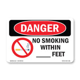 Custom No Smoking Within - Feet