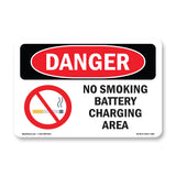 No Smoking Battery Charging Area