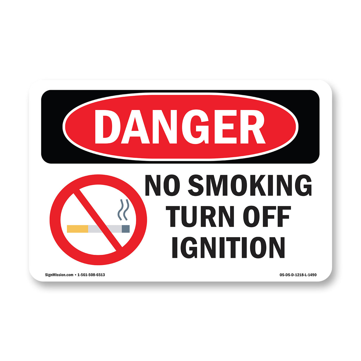 No Smoking Turn Off Ignition