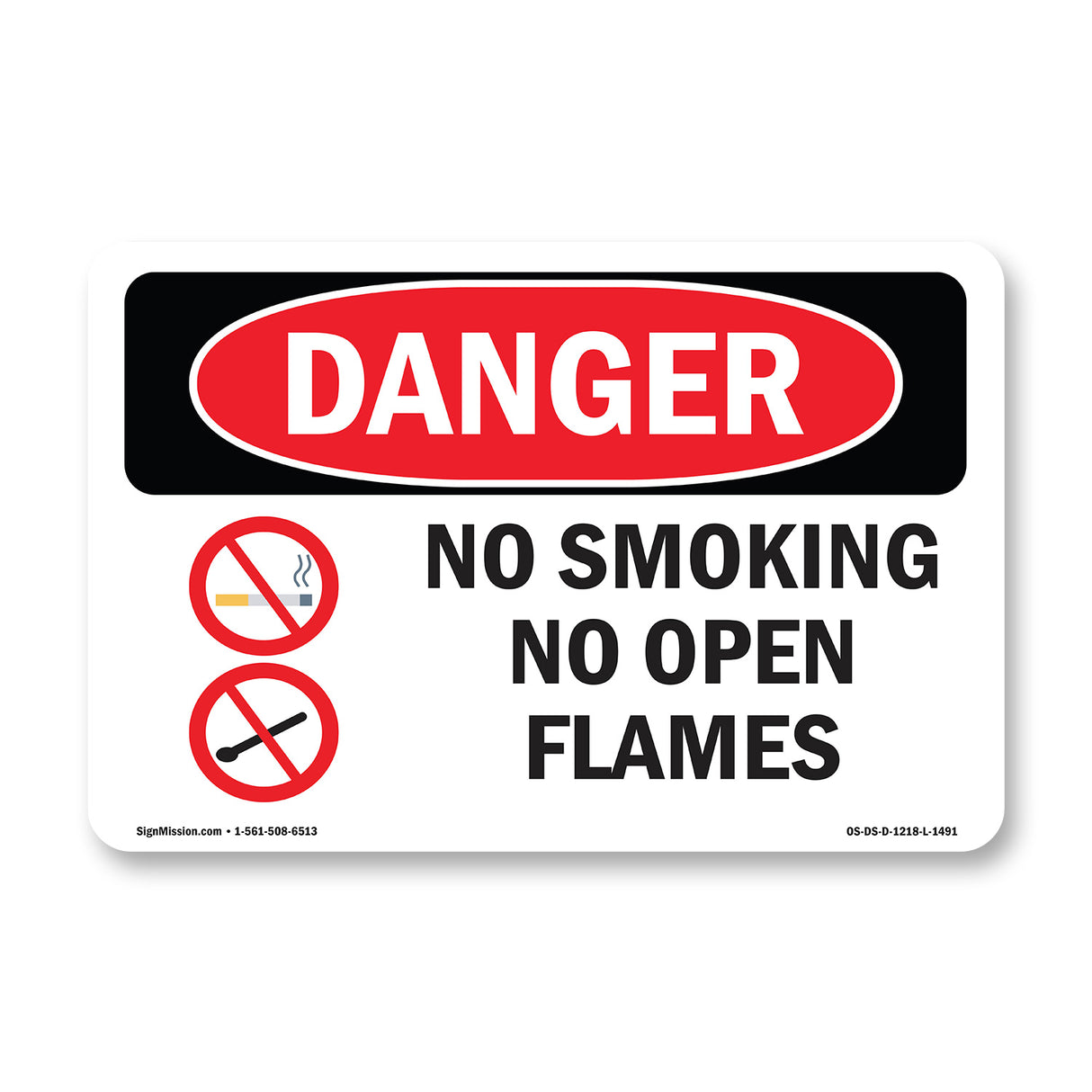 No Smoking No Open Flames
