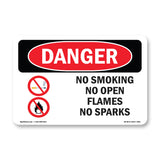 No Smoking No Open Flames No Sparks