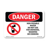 Non-Potable Water Do Not Use For Drinking