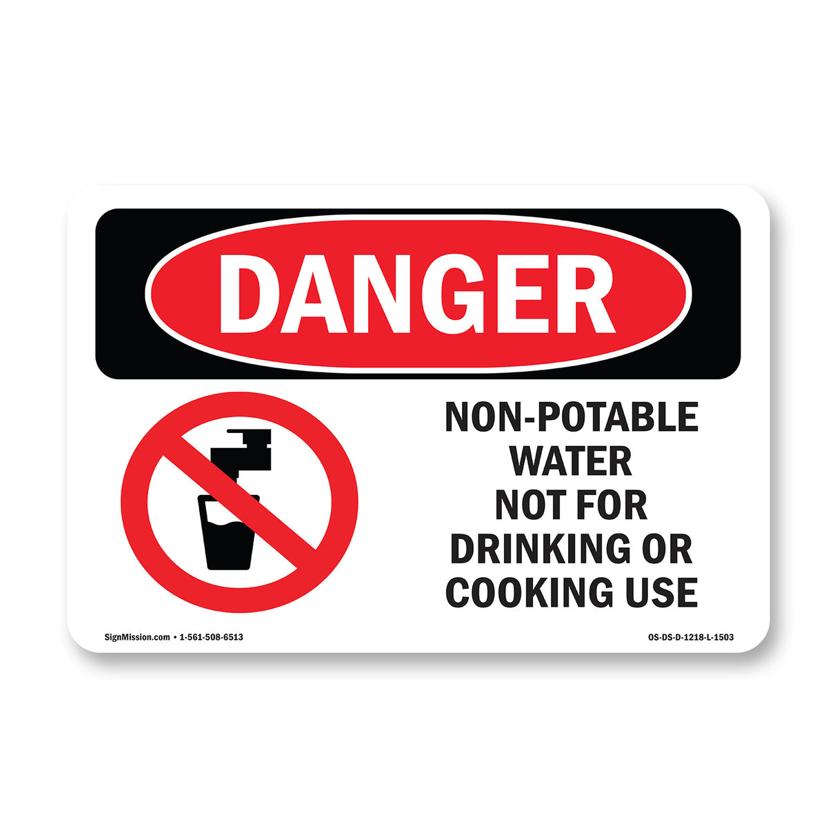 Non-Potable Water Not For Drinking Cooking