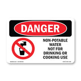Non-Potable Water Not For Drinking Cooking