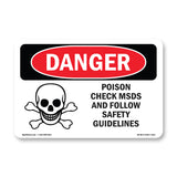 Poison Check MSDS Follow Safety Guidelines