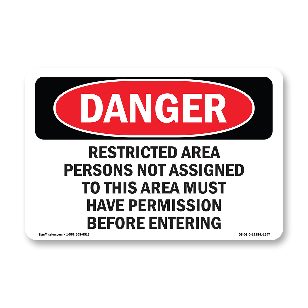 Restricted Area Persons Not Assigned