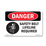 Safety Belt And Lifeline Required Symbol