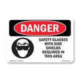Safety Glasses With Side Shields Required