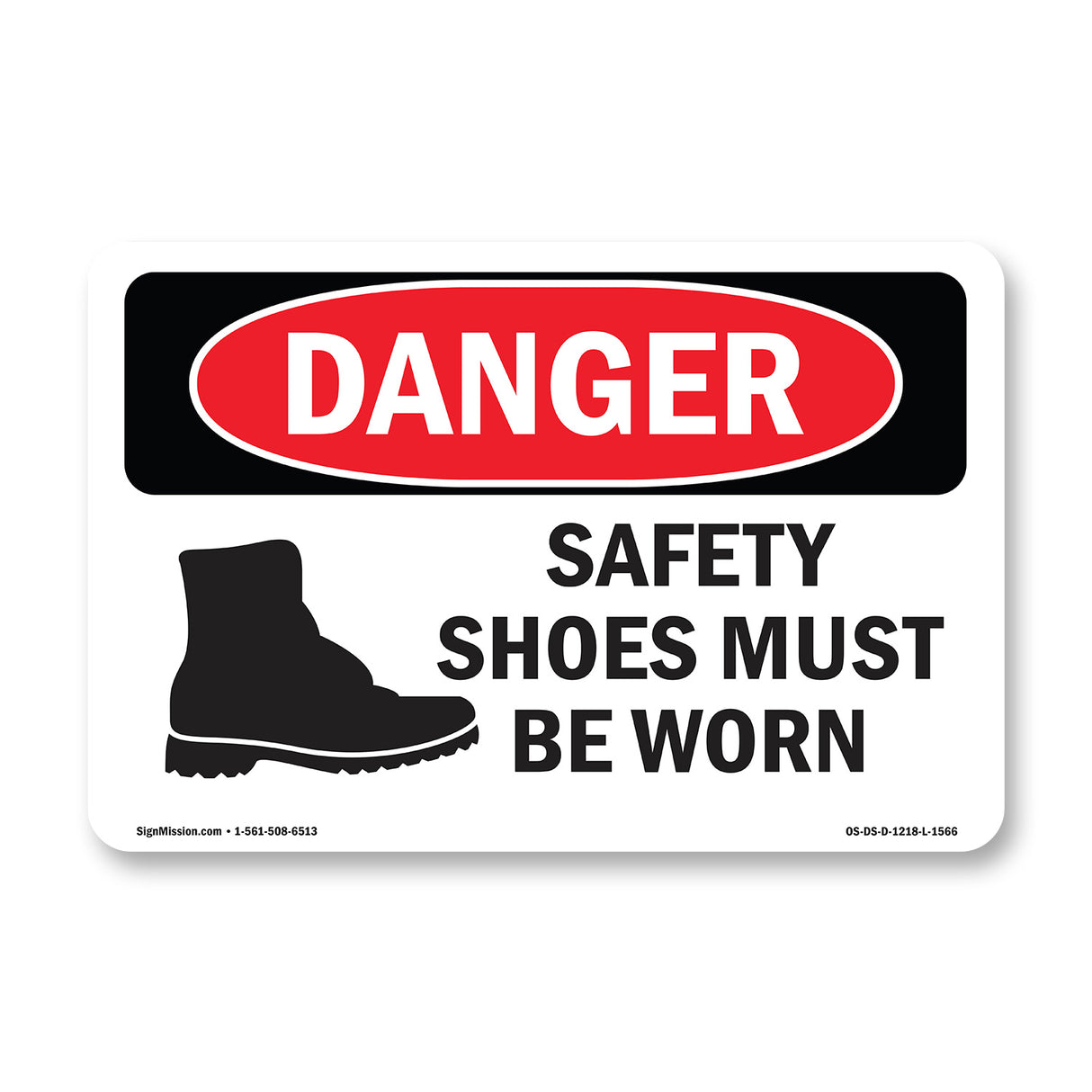 Safety Shoes Must Be Worn