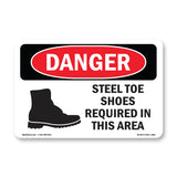 Steel Toe Shoes Required In This Area
