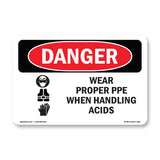 Wear Proper PPE When Handling Acids