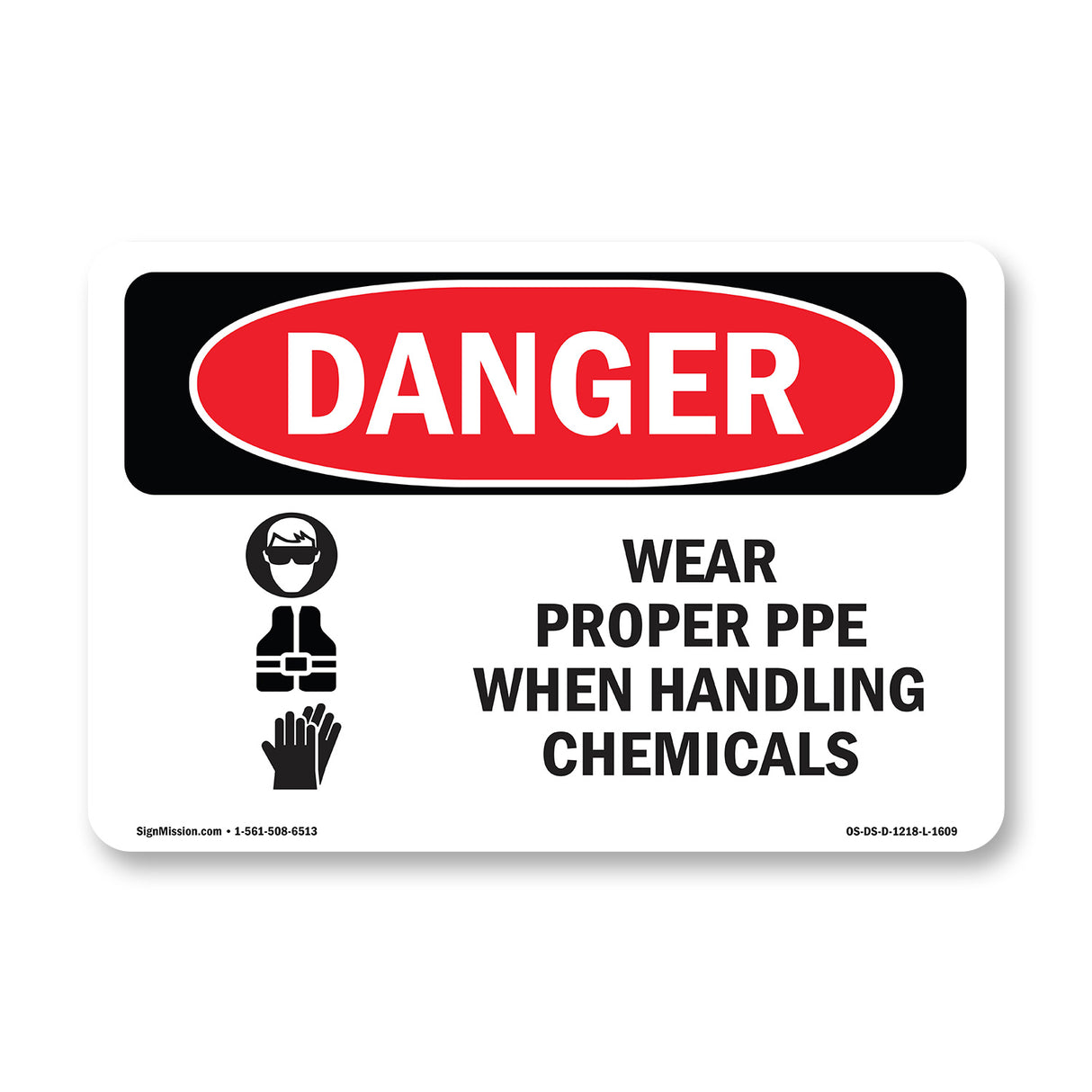 Wear Proper PPE When Handling Chemicals