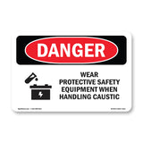 Wear PPE Handling Caustic