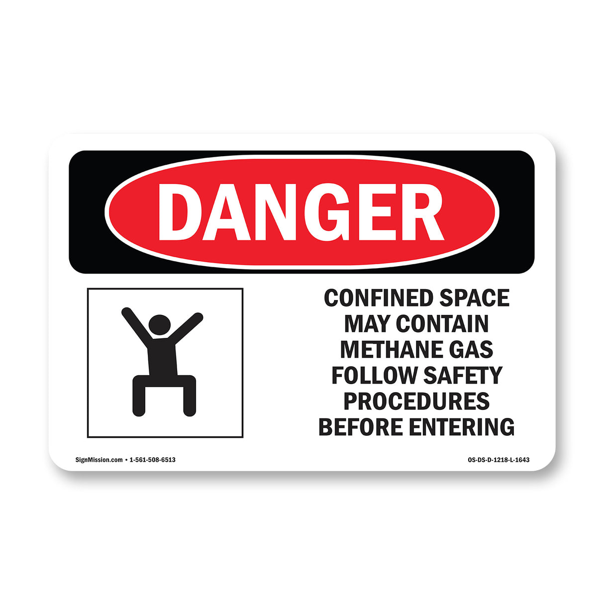 Confined Space May Contain Methane Gas
