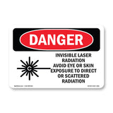 Invisible Laser Radiation Avoid Eye Exposure