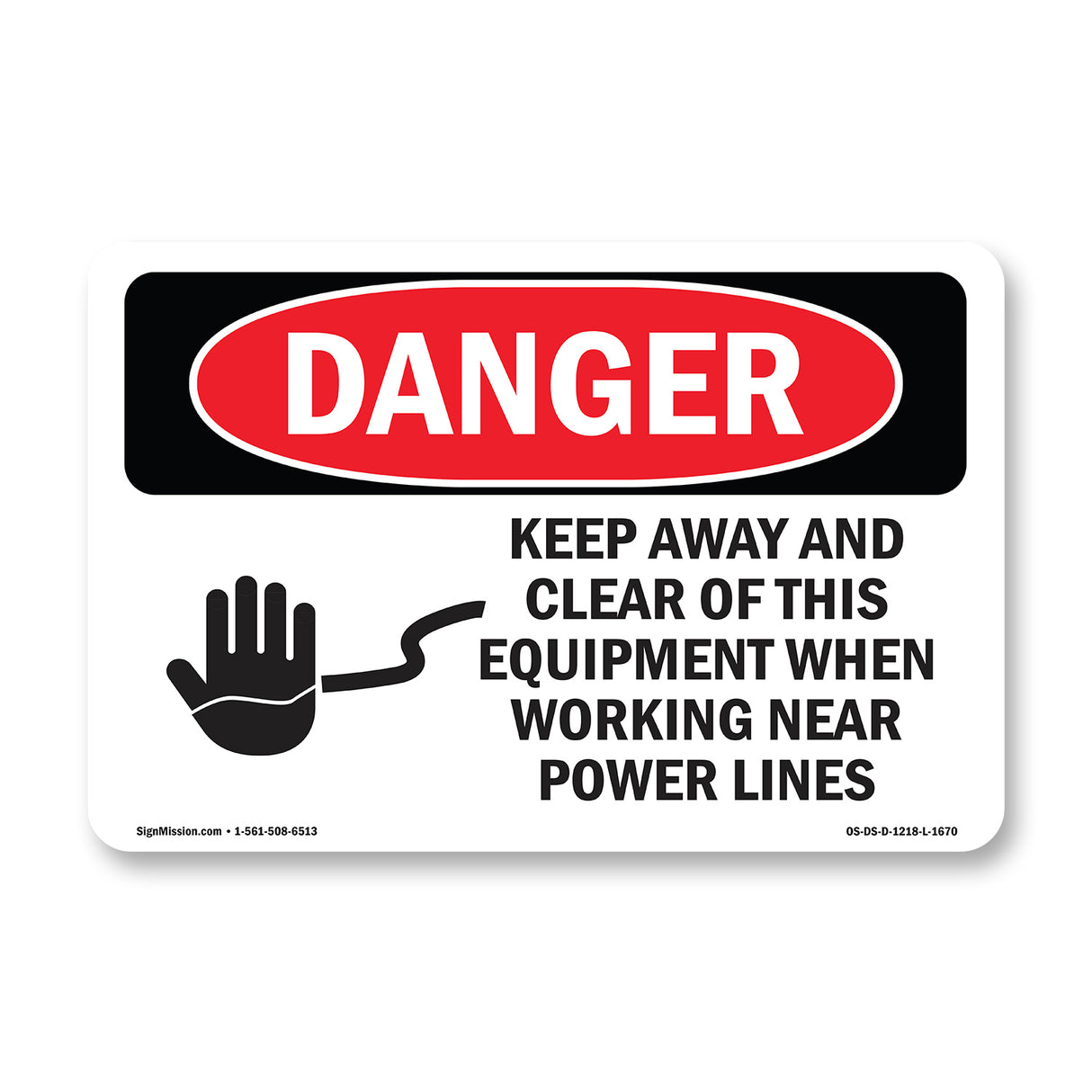Keep Away Clear This Equipment Power Lines