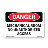 Mechanical Room No Unauthorized Access