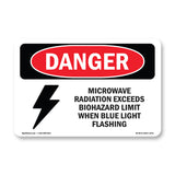 Microwave Radiation Blue Light Flashing