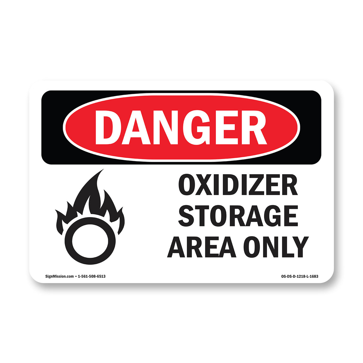 Oxidizer Storage Area Only