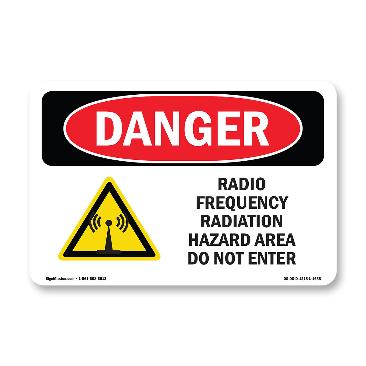 Radio Frequency Radiation Hazard Area